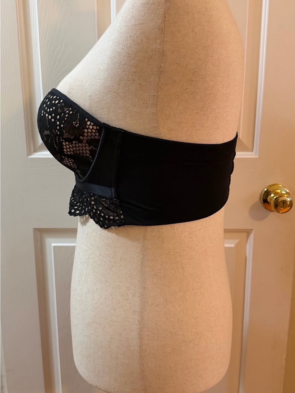 Lane Bryant Cacique Black Lace Longline Balconette Bra - Picture 8 of 16